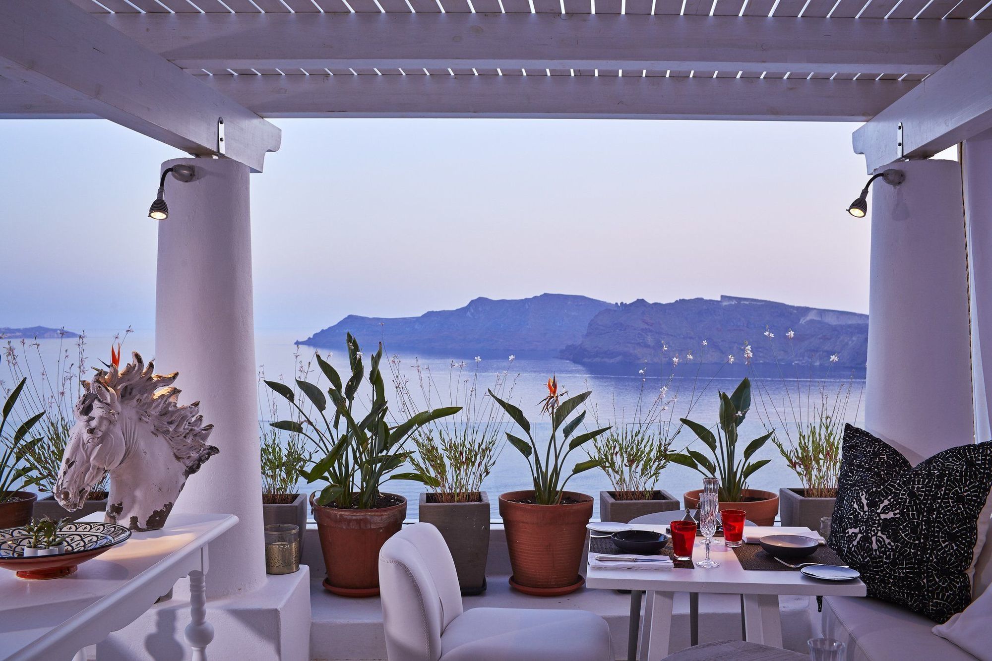 Katikies Villa Santorini - The Leading Hotels Of The World Oia  Restaurante foto