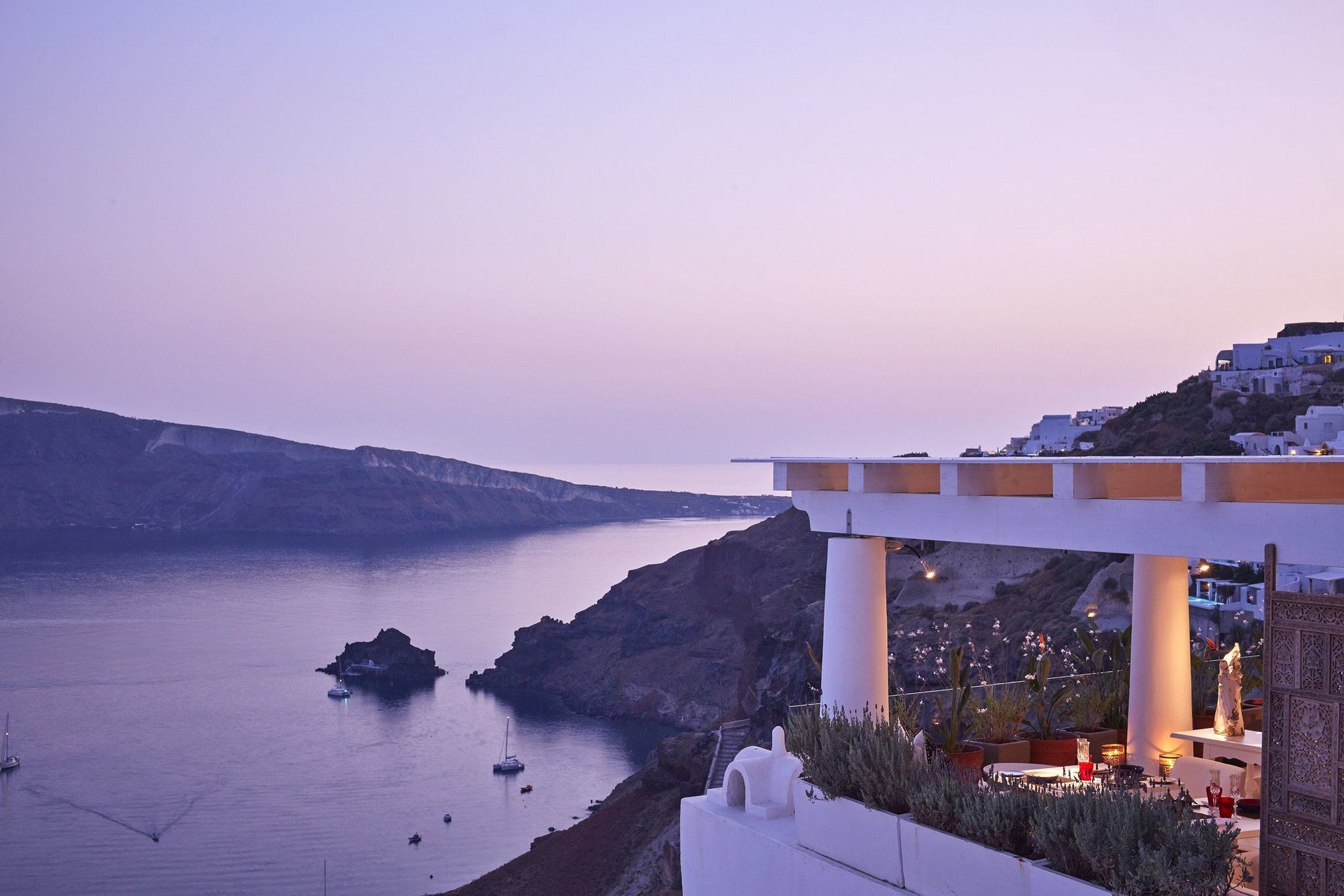 Katikies Villa Santorini - The Leading Hotels Of The World Oia  Restaurante foto